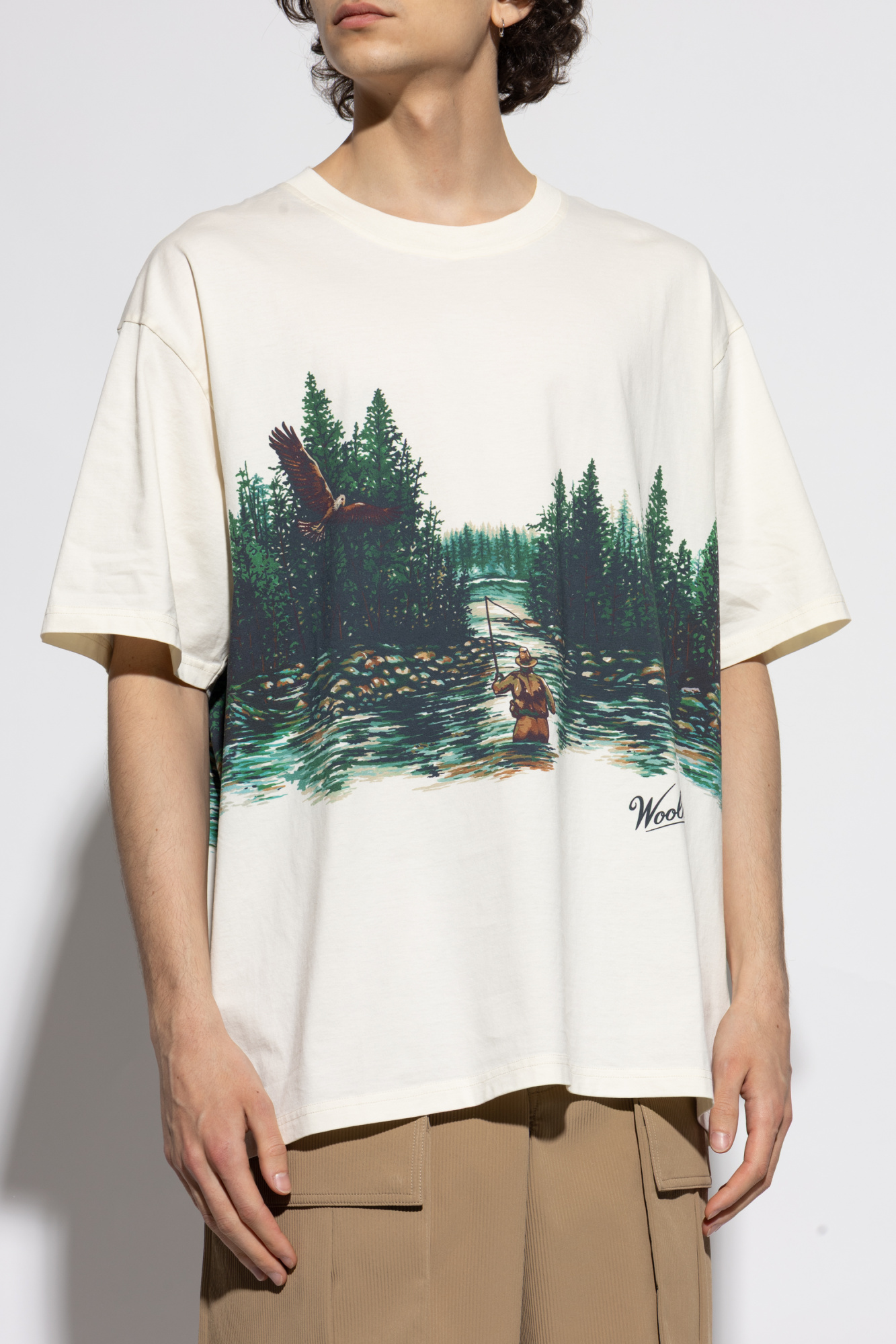 【送料&関税込】Woolrich T-shirt With Print Woolrich T-shirt with print | Men's Clothing | Vitkac